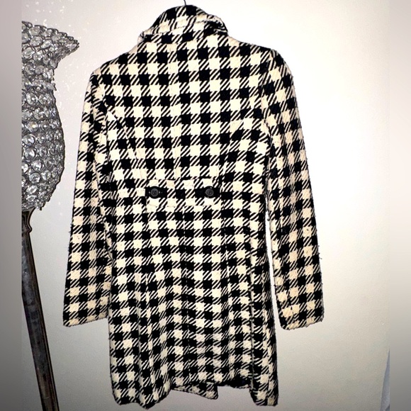 Urban Behavior, black and white checkered coat, size small - Picture 3 of 3